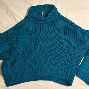 Free People Chunky Knit Cropped Sweater